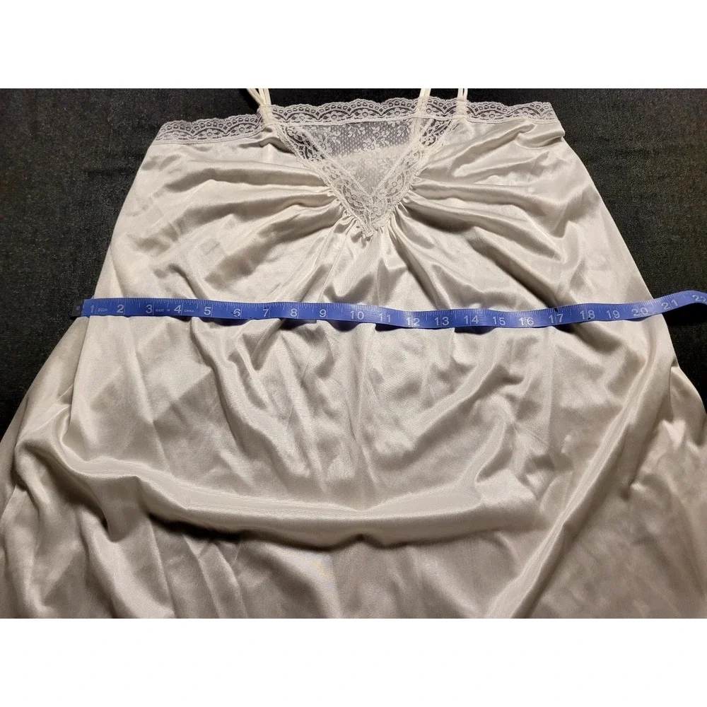 Vintage 60s‎ 70s Peignoir Nightgown Set Bed Coat White Bridal Slip M Gilead